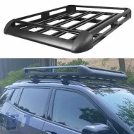 Car Roof Rack Aluminium Black Aero 140x100cm 28831-image-6310507