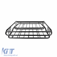 Car Roof Rack (Basket) Metal Universal Double Black 127x96cm 28825