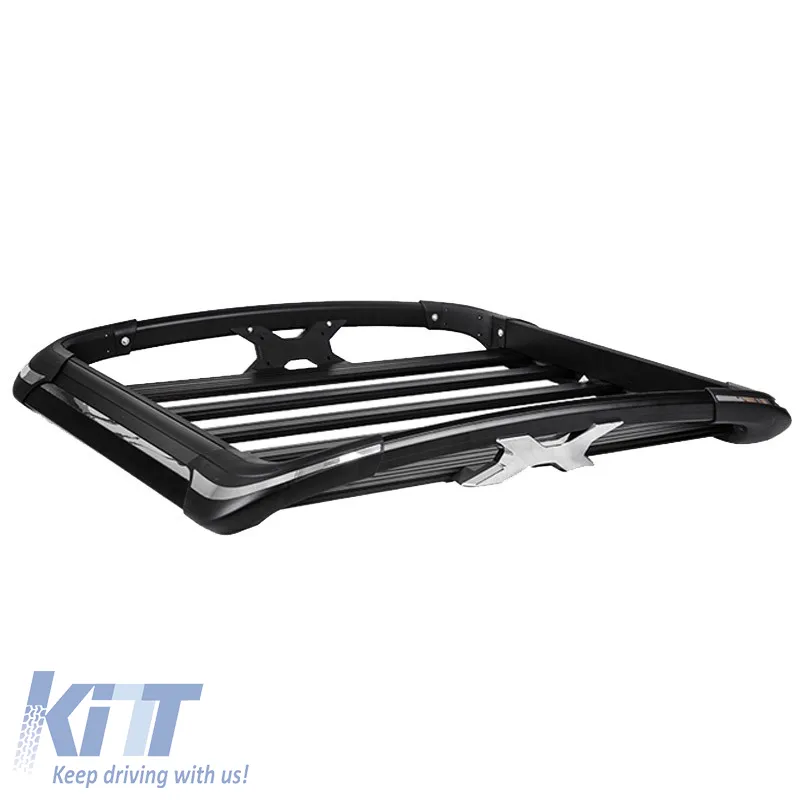 Car Roof Rack Metal Black Aero "4x4" 140x100cm 28829