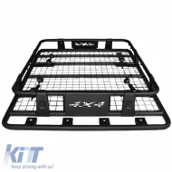 Car Roof Rack Metal Black Safari 127x96cm 28826-image-6299343