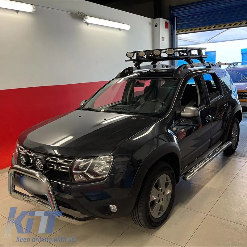 Car Roof Rack Metal Black Safari 127x96cm 28826