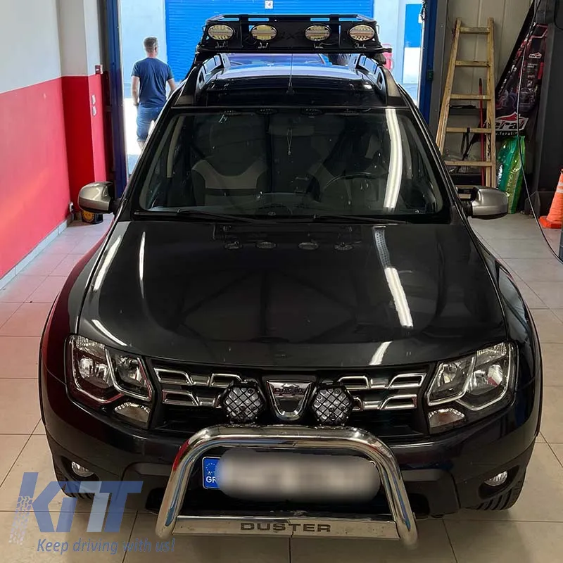 Car Roof Rack Metal Black Safari 127x96cm 28826