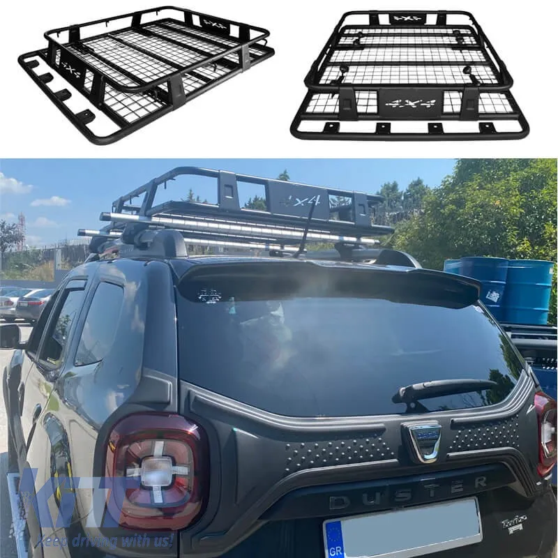 Car Roof Rack Metal Black Safari Rackit 140x100cm 28830