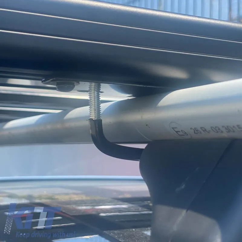 Car Roof Rack Metal Black Safari Rackit 140x100cm 28830