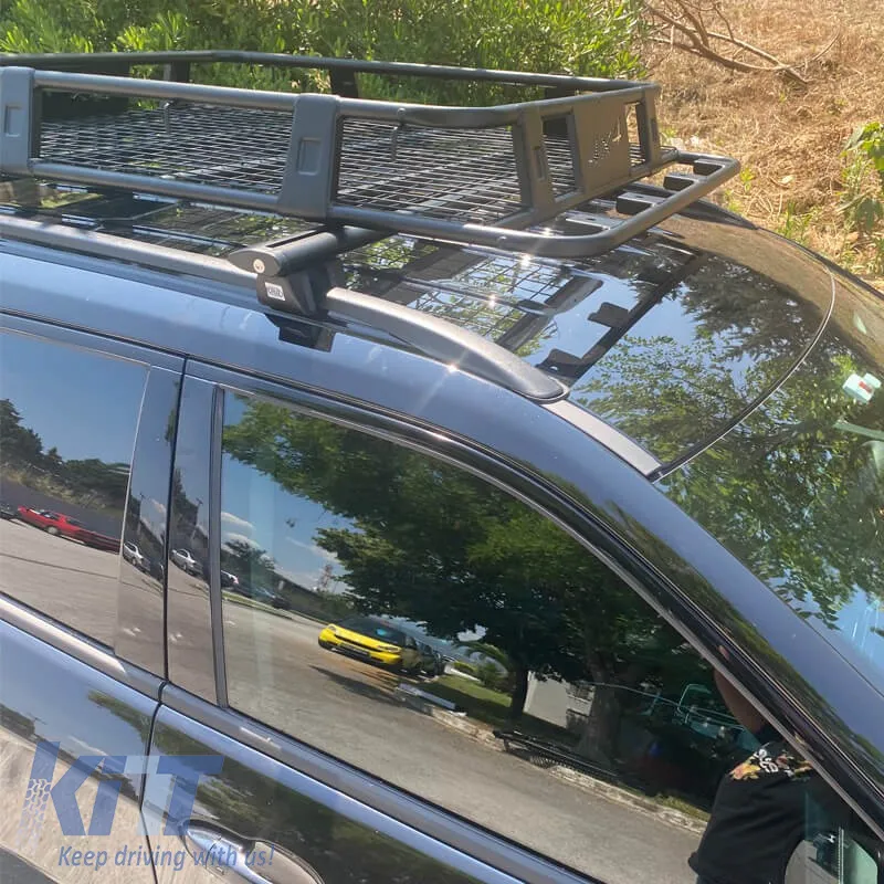 Car Roof Rack Metal Black Safari Rackit 140x100cm 28830