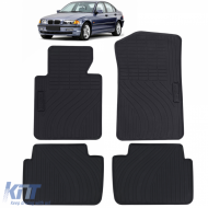 Car Rubber Floor Mats Black Premium Set fits BMW E46 Sedan Touring 98-05 - ODFMB6012376