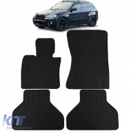 Car Rubber Floor Mats Black Premium Set for BMW X5 E70 X6 E71 - ODFMC6013546