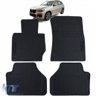 Car Rubber Floor Mats Black Premium Set for BMW X3 F25 10-17 - ODFMB6013680
