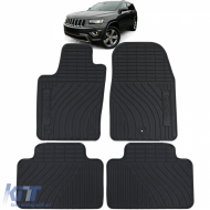 Car Rubber Floor Mats Black Premium Set for Jeep Grand Cherokee WK2 10-21 - ODFMJ6013219