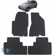 Car Rubber Floor Mats Black Premium Set for Kia Sportage JE KM 04-10 - ODFMK6013655