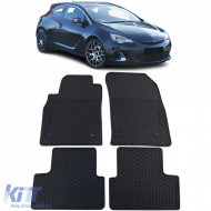 Car Rubber Floor Mats Black Premium Set for Opel Astra J 2009-2015 - ODFMO6012472