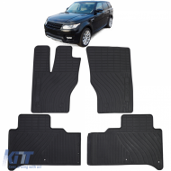 Car Rubber Floor Mats Black Premium Set for Range Rover Sport L494 2013-2017 - ODFMLR6012377