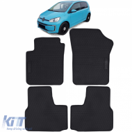 Car rubber floor mats black premium set for VW Up Skoda Citigo Seat Mii from 11 - ODFMS6013021