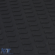 Car Rubber Floor Mats Black Premium Set for VW Touareg II Type 7P 2010-2018-image-6210240