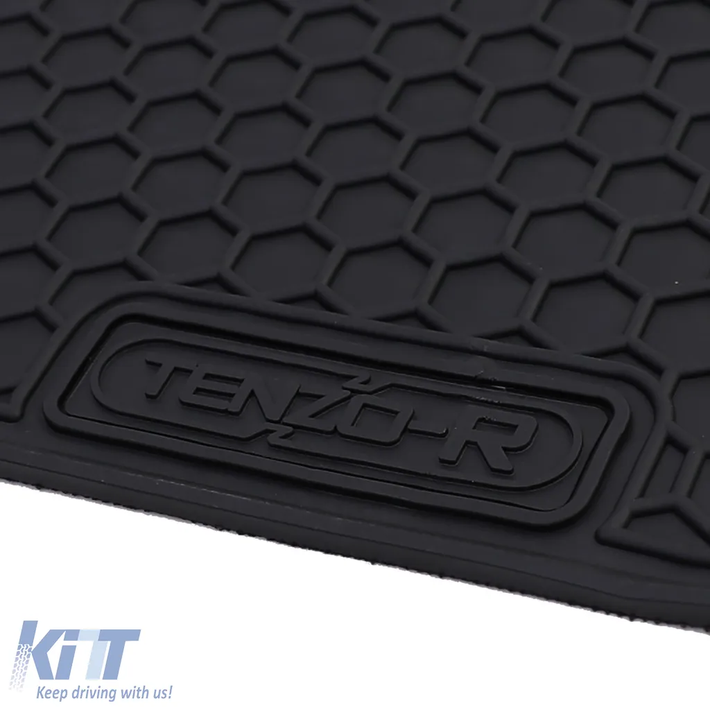 Car Rubber Floor Mats Black Premium Set for VW Polo 6R 6C 09-17