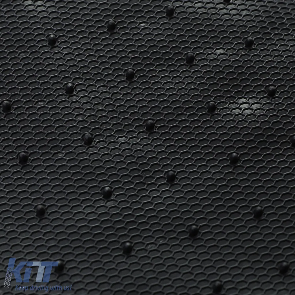 Car Rubber Floor Mats Black Premium Set for VW Polo 6R 6C 09-17