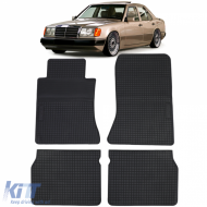 Car Rubber Floor Mats Black Premium Set for Mercedes E-Class W124 84-97 - ODFMM6012471