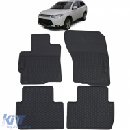 Car Rubber Floor Mats Black Premium Set for Mitsubishi Outlander 12-15 - ODFMM6012473