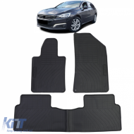 Car Rubber Floor Mats Black Premium Set for Peugeot 508 I 10-18 - ODFMP6012474