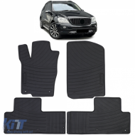 Car Rubber Floor Mats Black Premium Set for Mercedes M-Class ML W164 2005-2011 - ODFMM6013218