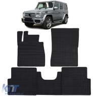 Car Rubber Floor Mats Black Premium Set for Mercedes G-Class W463 89-18 - ODFMM6013681