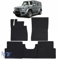 image-75-Car Rubber Floor Mats Black Premium Set for Mercedes G-Class W463 89-18