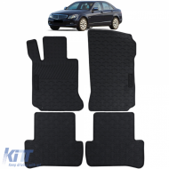Car Rubber Floor Mats Black Premium Set for Mercedes C-Class W204 S204 07-11 - ODFMM6013682