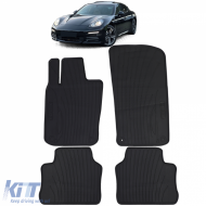 Car Rubber Floor Mats Black Premium Set for Porsche Panamera 970 2009-2016 - ODFMP6013822