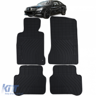 Car Rubber Floor Mats Black Premium Set for Mercedes C-Class W204 S204 11-14 - ODFMM6013912