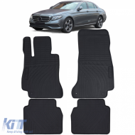 Car Rubber Floor Mats Black Premium Set for Mercedes E Class W213 S213 from 16 - ODFMM6014108