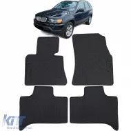 image-48-Car Rubber Floor Mats Black Premium Set suitable for BMW X5 E53 2000-2006