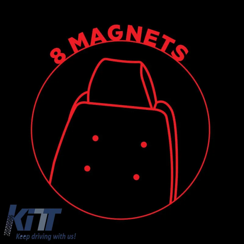 Car Seat Cushion Biomagnetic Black 1 Pc