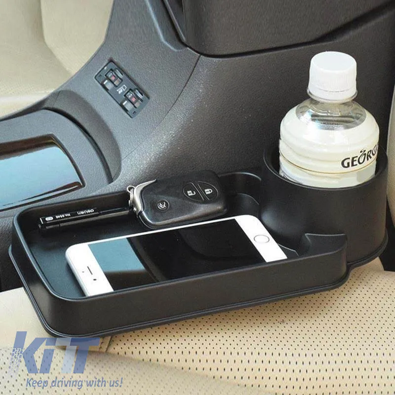 Car Seat Gap Organizer with Cup Holder Black 22529
