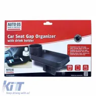 Car Seat Gap Organizer with Cup Holder Black 22529-image-6296778