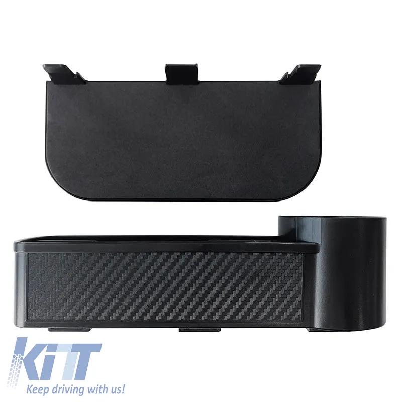 Car Seat Gap Organizer With Cup Holder Black/Carbon 22528