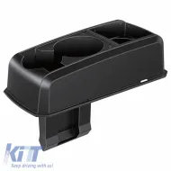 Car Seat Gap Organizer with Double Cup Holder Black 22527-image-6296755