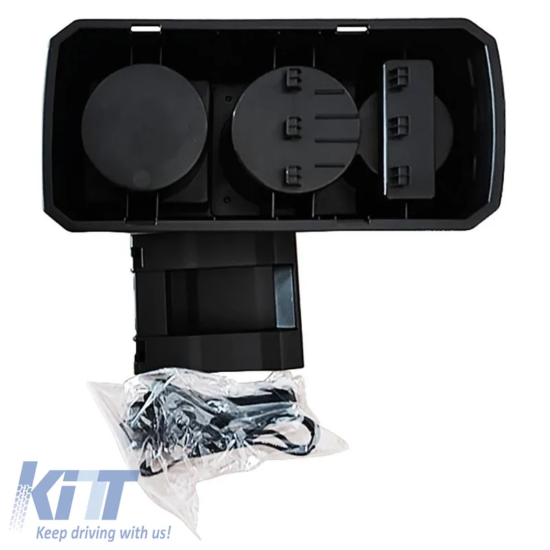 Car Seat Gap Organizer with Double Cup Holder Black 22527