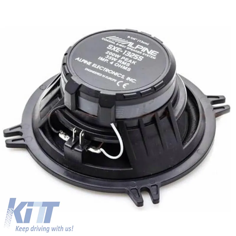 Car Speakers Alpine SXE-1325S 5.25"/13cm 200w Peak 35w RMS 2 Way Coaxial 2 Pcs