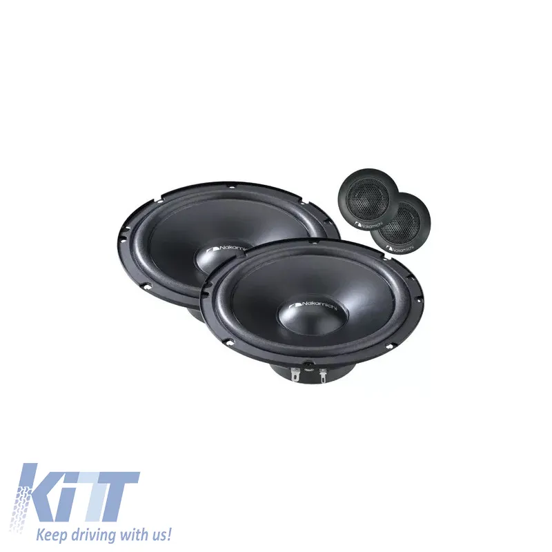 Car Speakers Nakamichi NSE-CS1618 Component 2 Way 165mm 6.5" 30Watt Rms/200 Watt Max. 4 Pieces