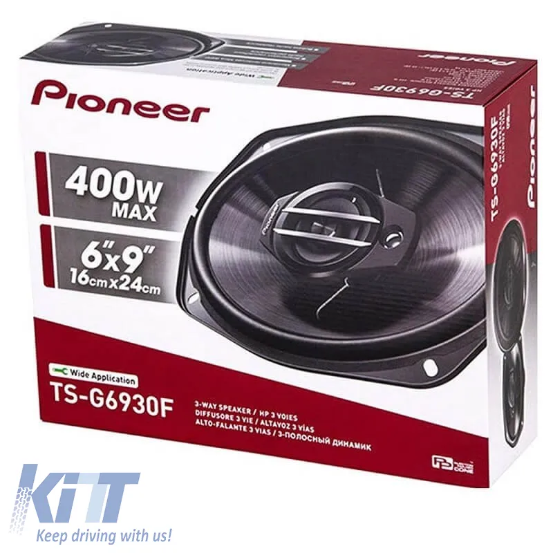 Car Speakers Pioneer TS-G6930F Coaxial 3 Way 16x23 cm 6x9" Oval 45Watt Rms/200 Watt Max. 2 Pieces
