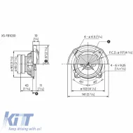Car Speakers Sony ΧS-FB1030U Coaxial Mega Bass 3 Way 10cm 4