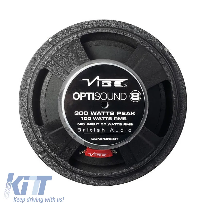 Car Speakers Vibe OptiSound OPTI8-V9 8"/20cm 360w Peak 120w RMS 1 Way 2 Pcs