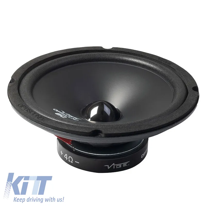 Car Speakers Vibe OptiSound OPTI8-V9 8"/20cm 360w Peak 120w RMS 1 Way 2 Pcs
