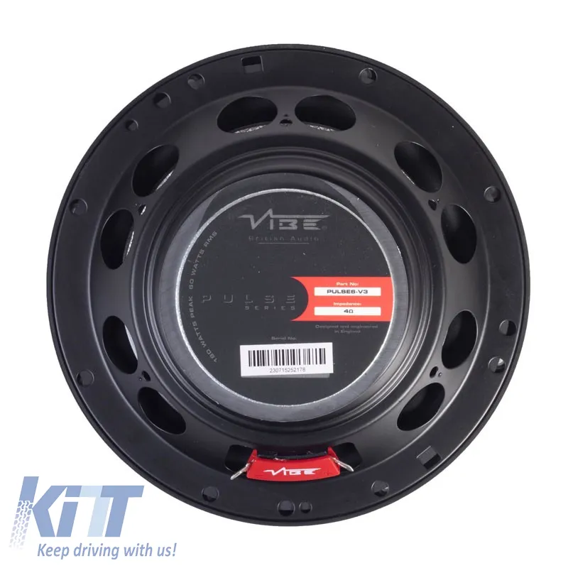 Car Speakers Vibe Pulse 6-V3 6.5''/16.5cm 180w Peak 60w RMS 2 Way Pair 2 Pieces