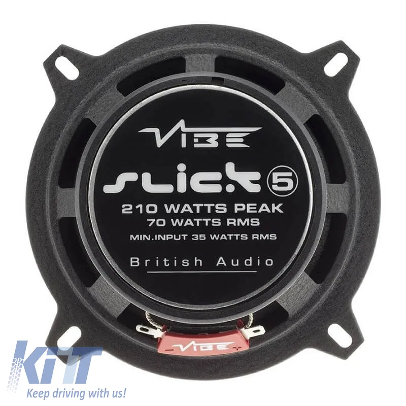 Car Speakers Vibe Slick 5-V7 5.25''/13cm 240w Peak 80w RMS 2 Way Pair 2 Pieces