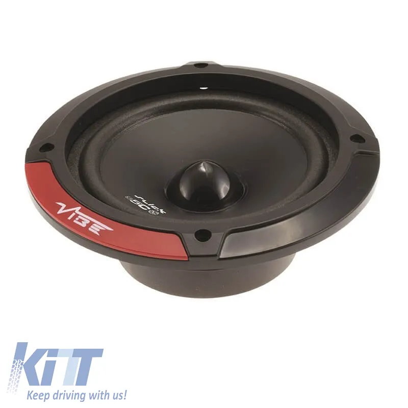 Car Speakers Vibe Slick 5C-V7 Component 5.25"/13cm 240w Peak 80w RMS 2 Way Set 6 Pieces