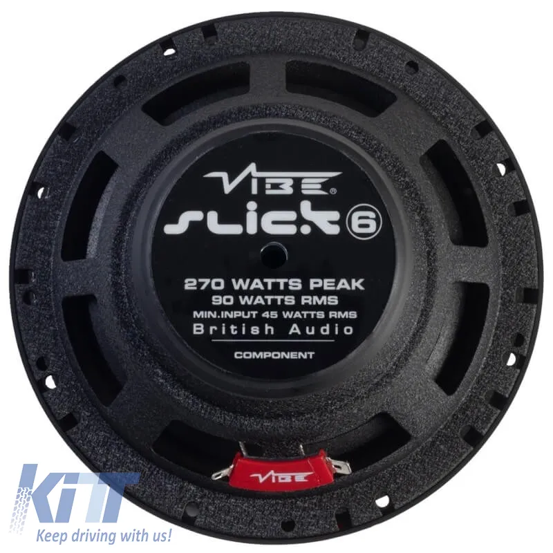 Car Speakers Vibe Slick 6C-V7 Component 6.5''/16.5cm 270w Peak 90w RMS 2 Way Set 4 Pcs