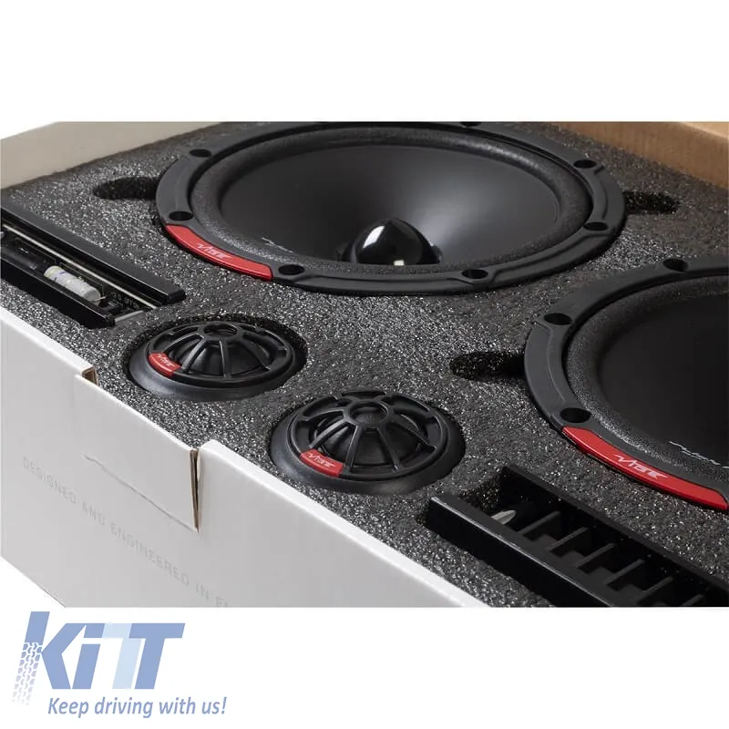 Car Speakers Vibe Slick 6SQC-V9 Component 6.5''/16.5cm 300w Peak 100w RMS 2 Way Set 6 Pieces