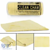 image-9-Car Vehicle Cleaning Cloth Microfiber Cloth Dry Polishing Cloth Yellow 43x33cm