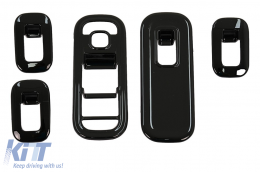 image-30-Car Window Glass Lift Switch Button Cover Trim suitable for Mercedes A-Class W177 V177 (2018-Up) LHD